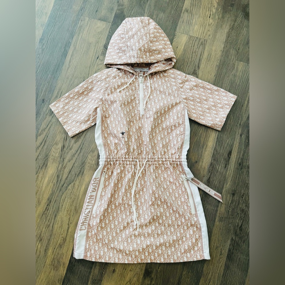 [SOLD] Dior popular full logo monogram hoodie dress -US 4 (36FR)